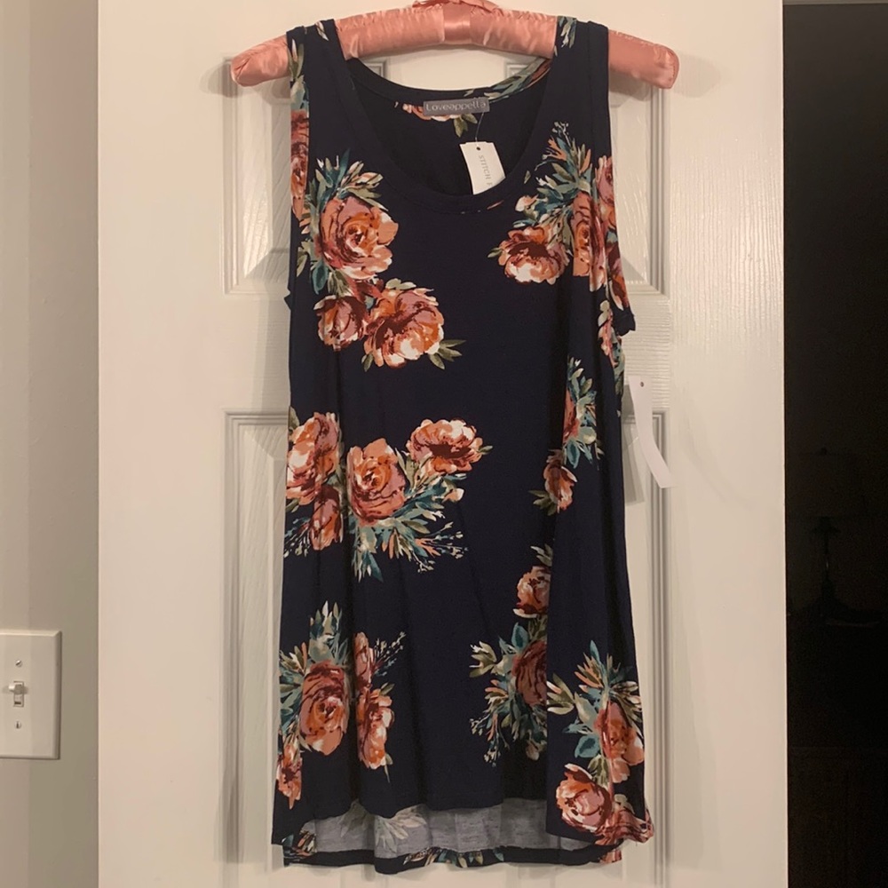 Sleeveless floral top